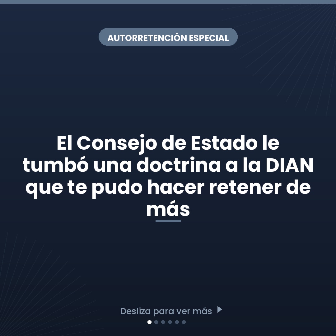 Publicación de ZEGA Contadores en redes sociales